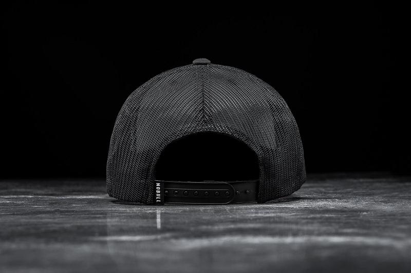 Men's Nobull Crossfit Games Curved-Brim Trucker Hats Black | SG L2578I